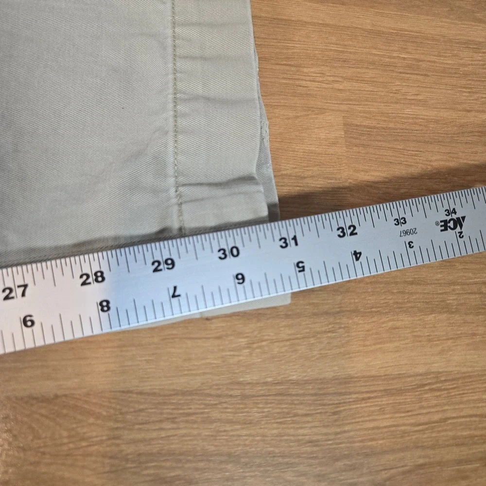 Polo Ralph Lauren‎ Pants Mens 40 X 32 Classic Polo Chino  Khaki Pleated  *Flaw